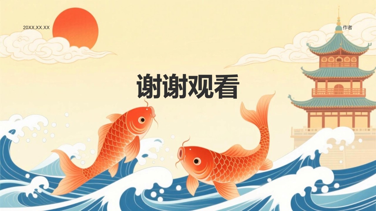 橙色复古风升学宴通用模板PPT主题