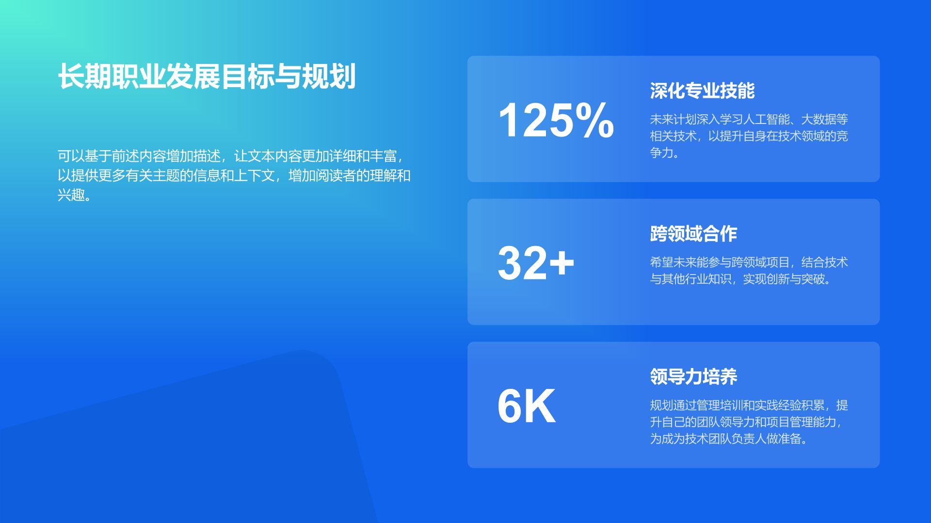 蓝色简约风技术岗述职报告与研发成果展示PPT模板