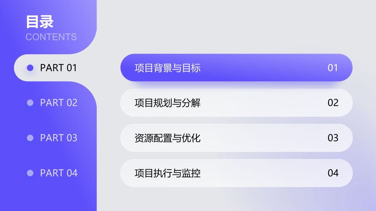 蓝色商务风Q4季度项目规划与进度安排PPT模板