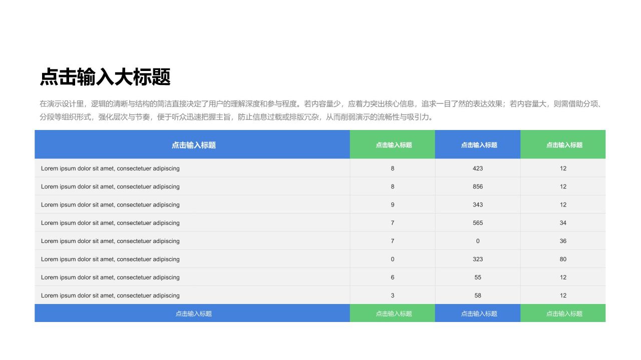 蓝色商务风通用行业总结汇报数据综合图表合辑PPT模板