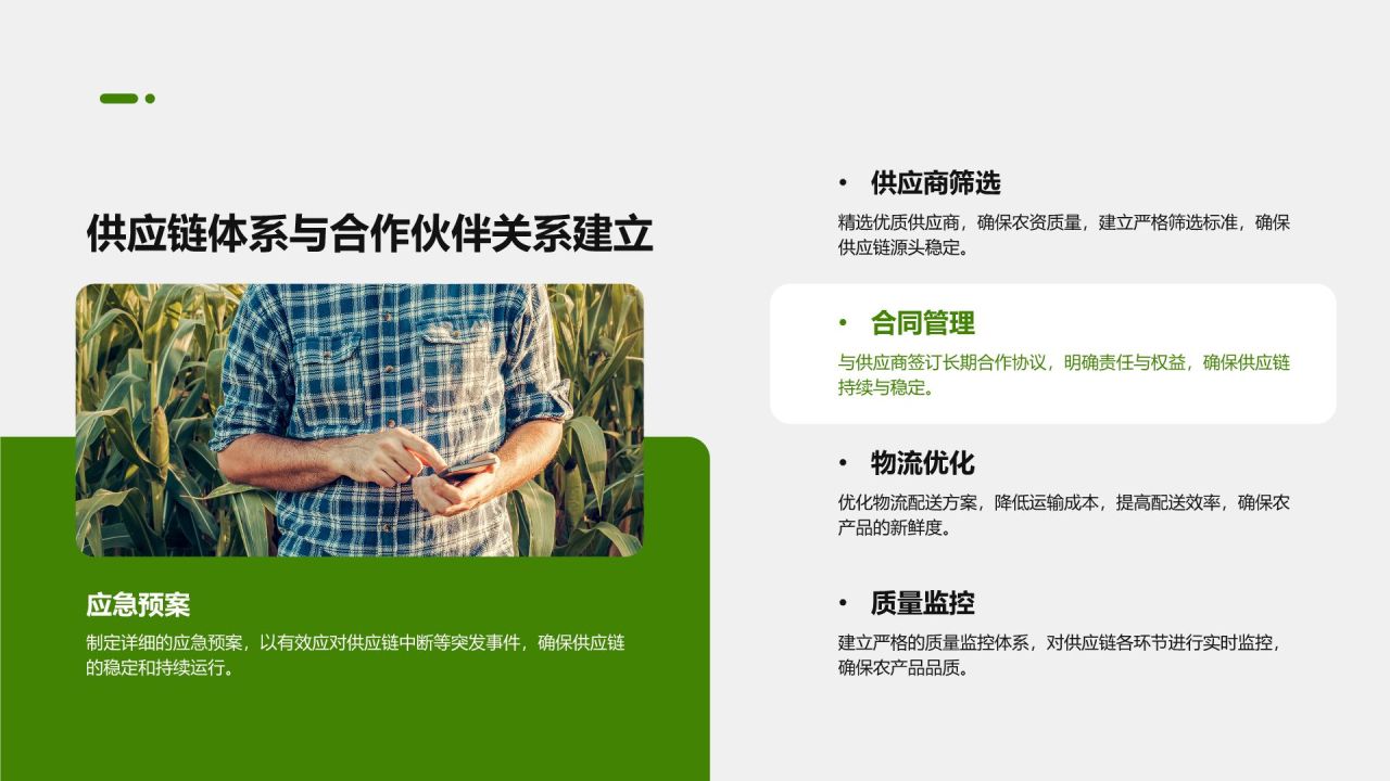 绿色商务风智慧农业创业计划书 PPT模板