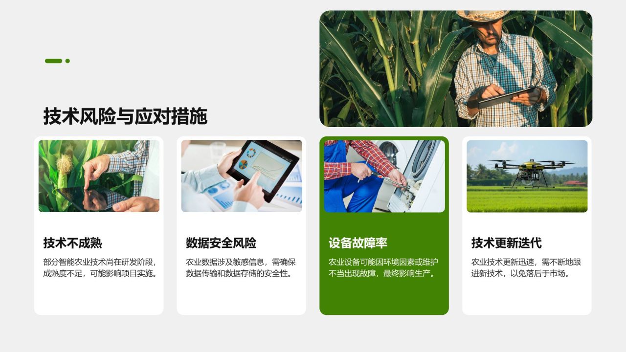 绿色商务风智慧农业创业计划书 PPT模板