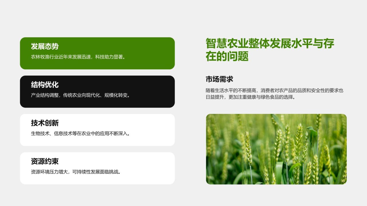 绿色商务风智慧农业创业计划书 PPT模板