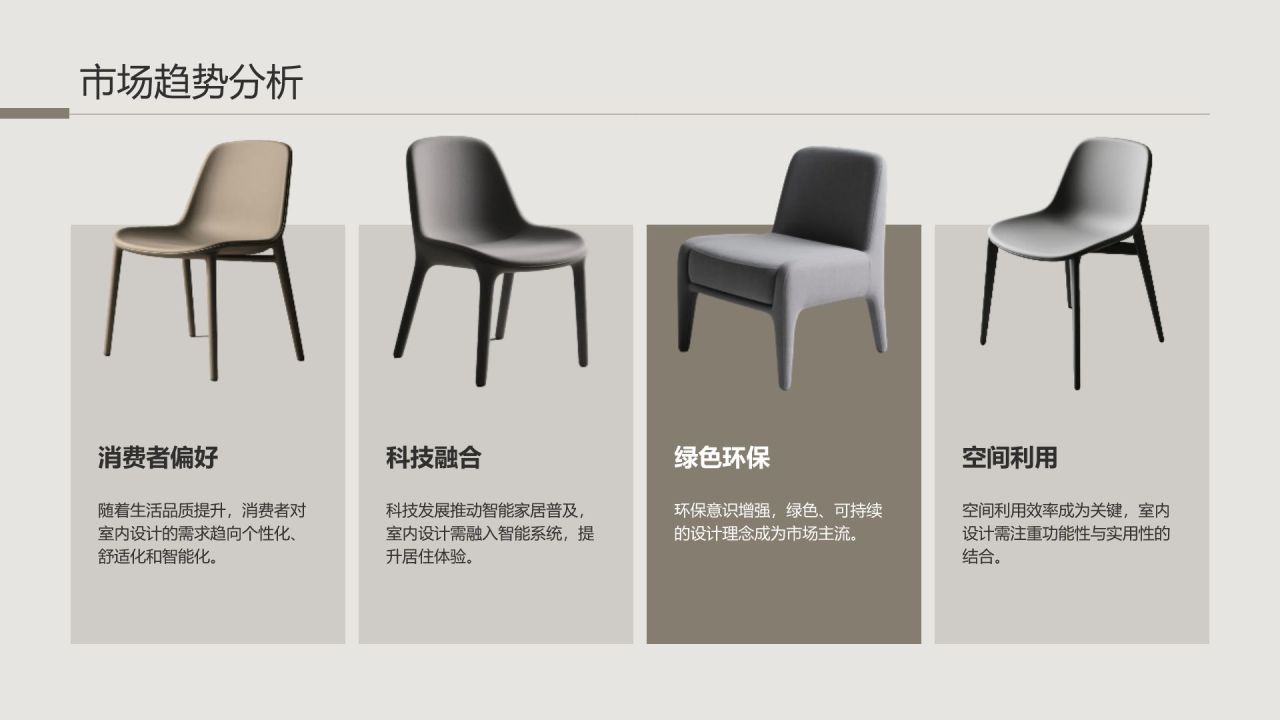 棕色简约风室内建筑设计方案PPTPPT模板