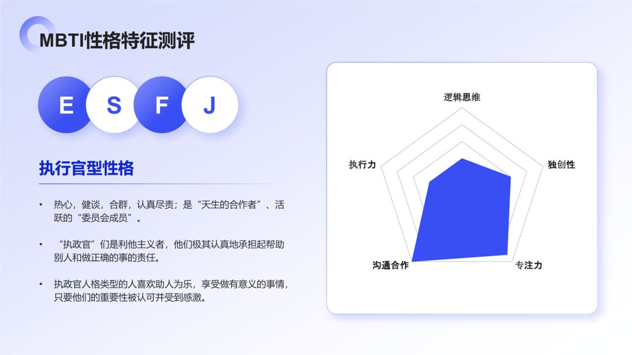 蓝色商务风大学生职业规划生涯书PPT模板