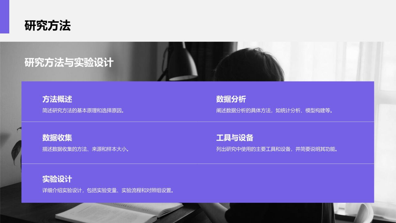 蓝色商务风文献汇报答辩专用模板PPT模板
