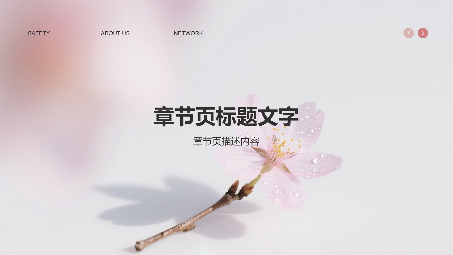 小清新风格通用行业PPT