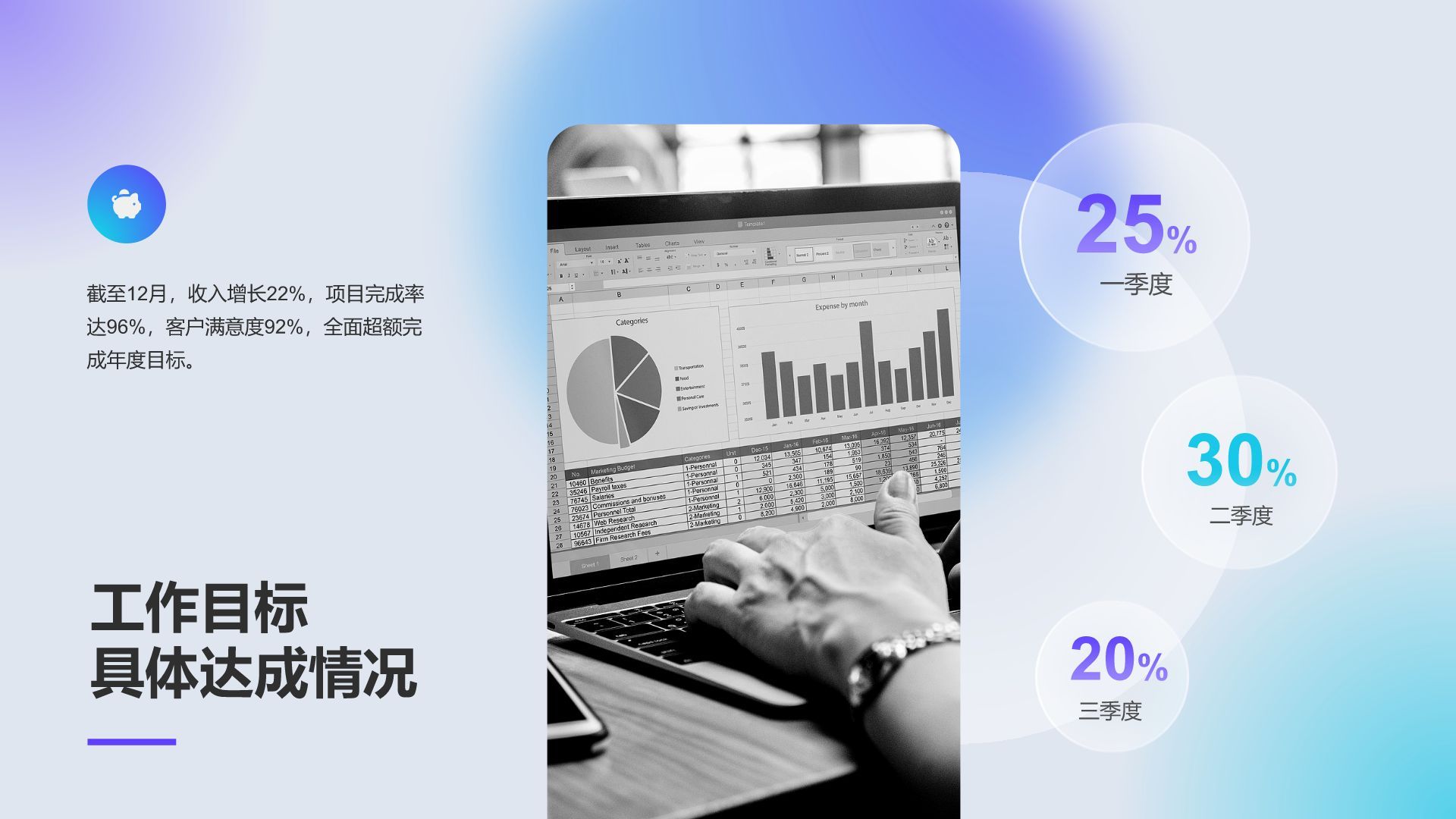 蓝色卡通风晋升述职自我介绍PPTPPT模板