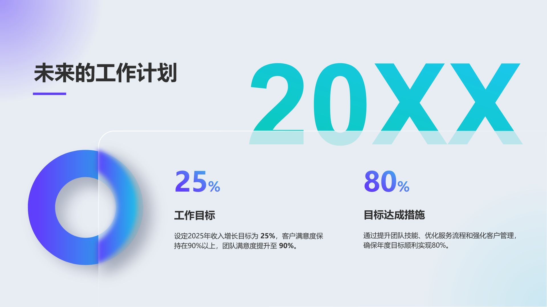 蓝色卡通风晋升述职自我介绍PPTPPT模板