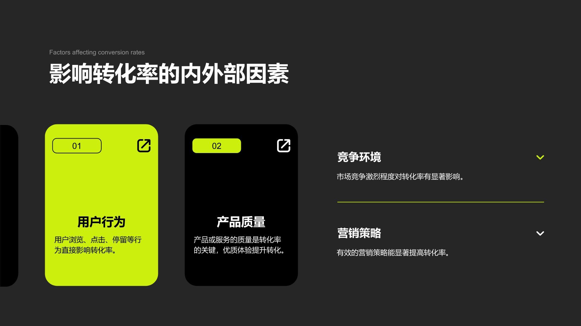 黑色商务风活动转化率分析研究报告PPT模板