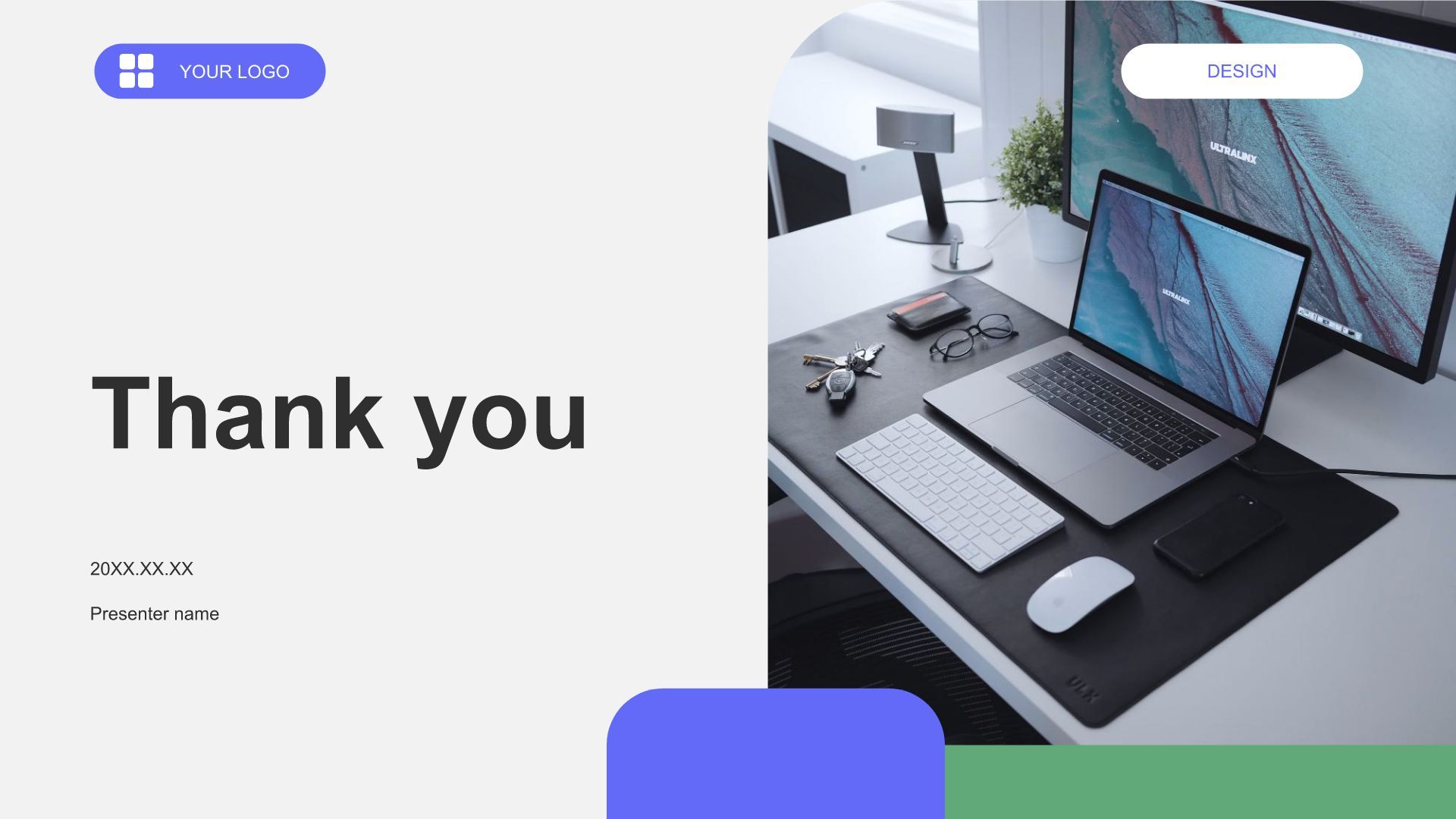 蓝色商务风年中团队绩效复盘PPT模板