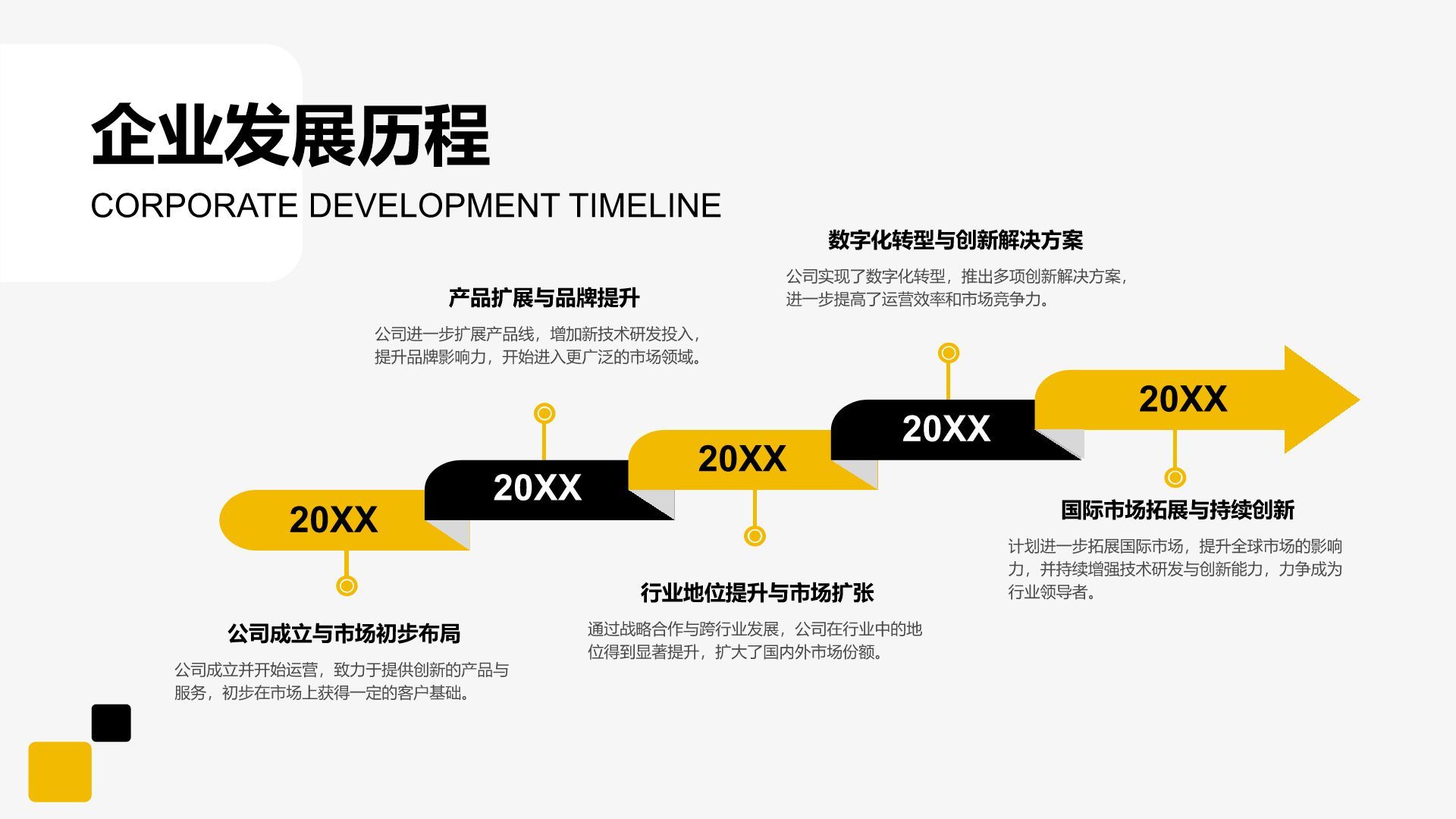 黄色商务风企业文化宣讲培训PPT模板