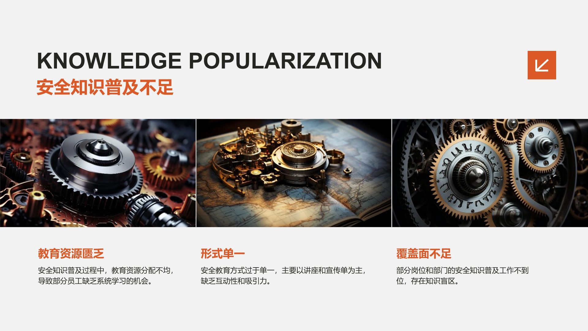 橙色商务风安全生产月活动总结PPT模板