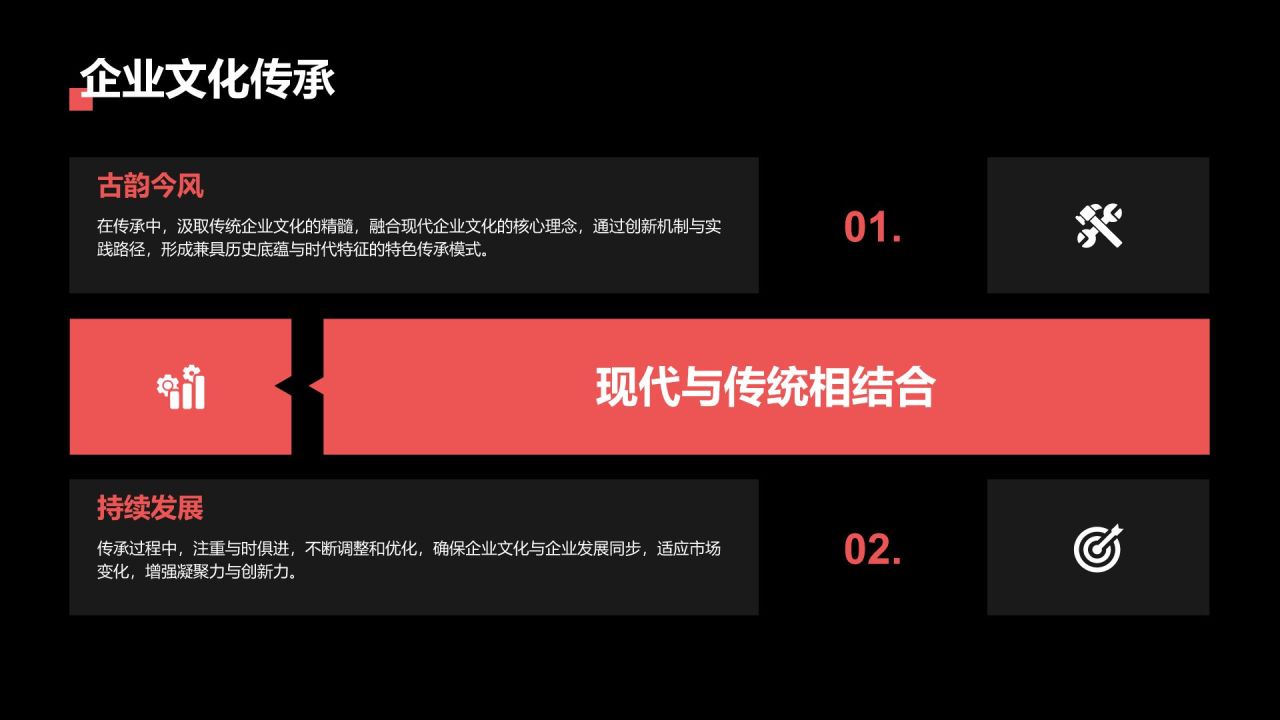红色商务风企业文化与规章制度介绍PPT模板