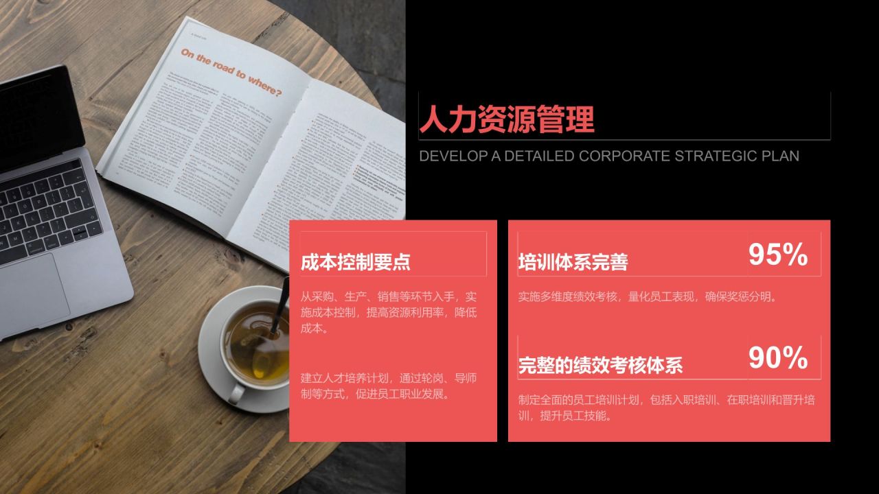 红色商务风企业文化与规章制度介绍PPT模板