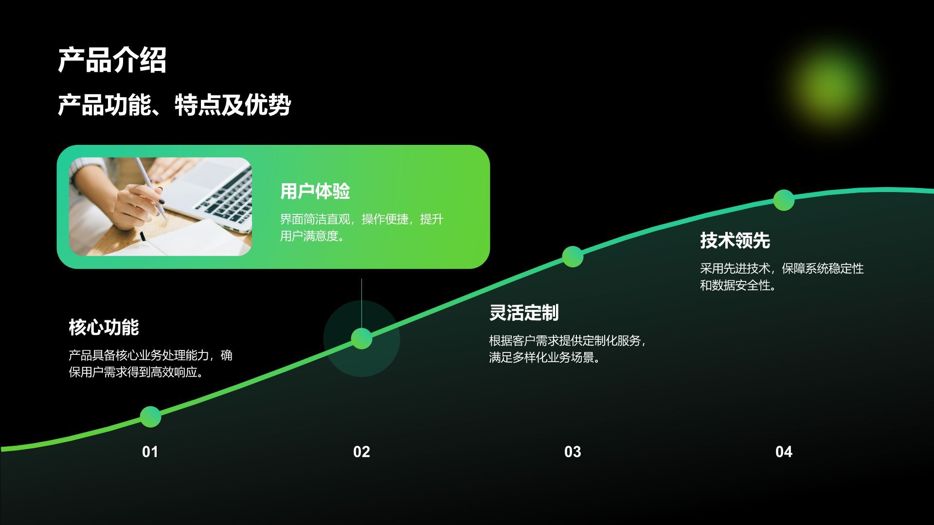 绿色简约风项目立项提案展示PPT模板