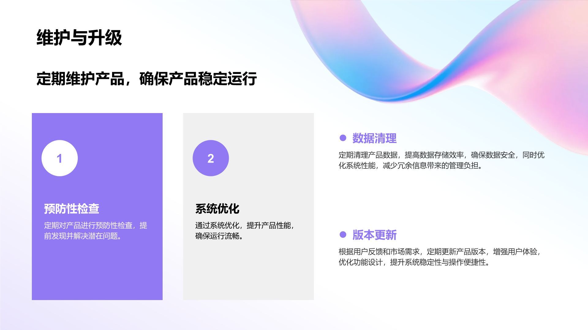 蓝色渐变风新产品发布节奏计划PPT模板