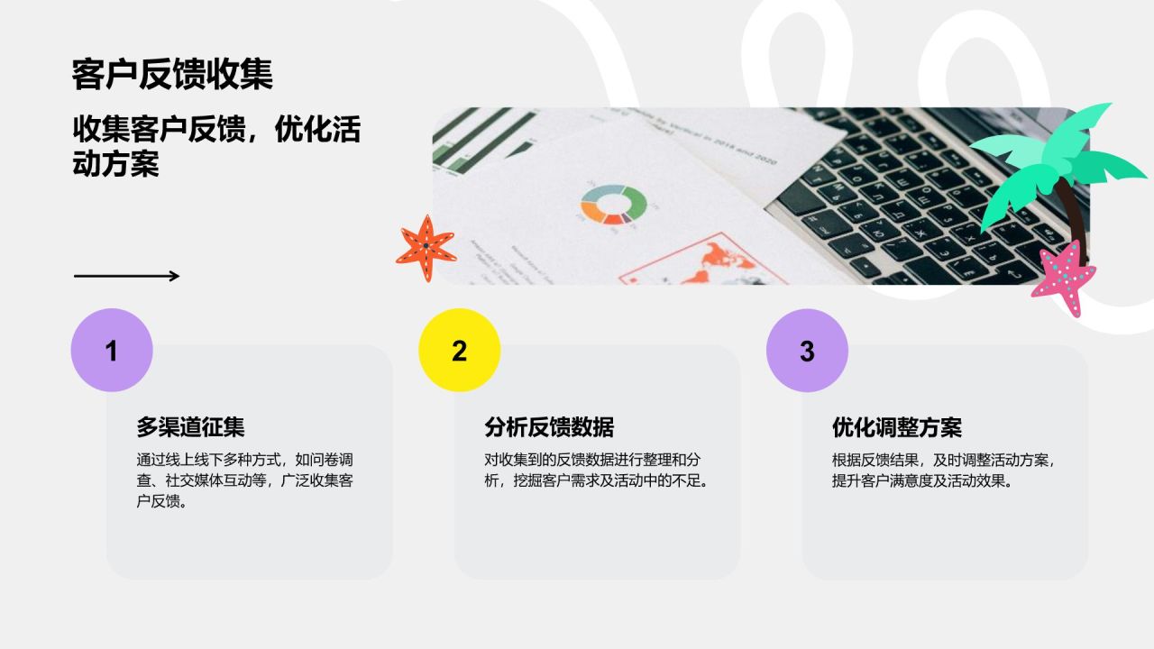 紫色扁平风暑假营销活动方案展示PPT模板