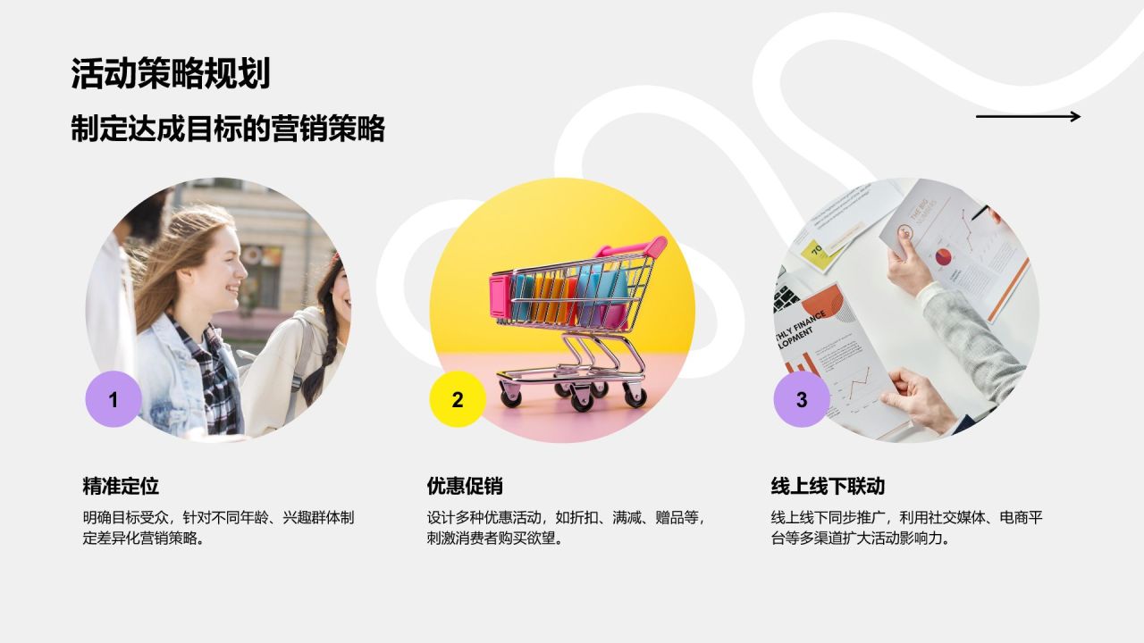 紫色扁平风暑假营销活动方案展示PPT模板