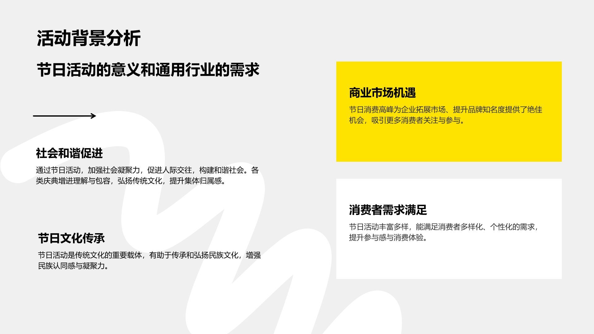 黄色扁平风节日活动项目执行计划PPT模板