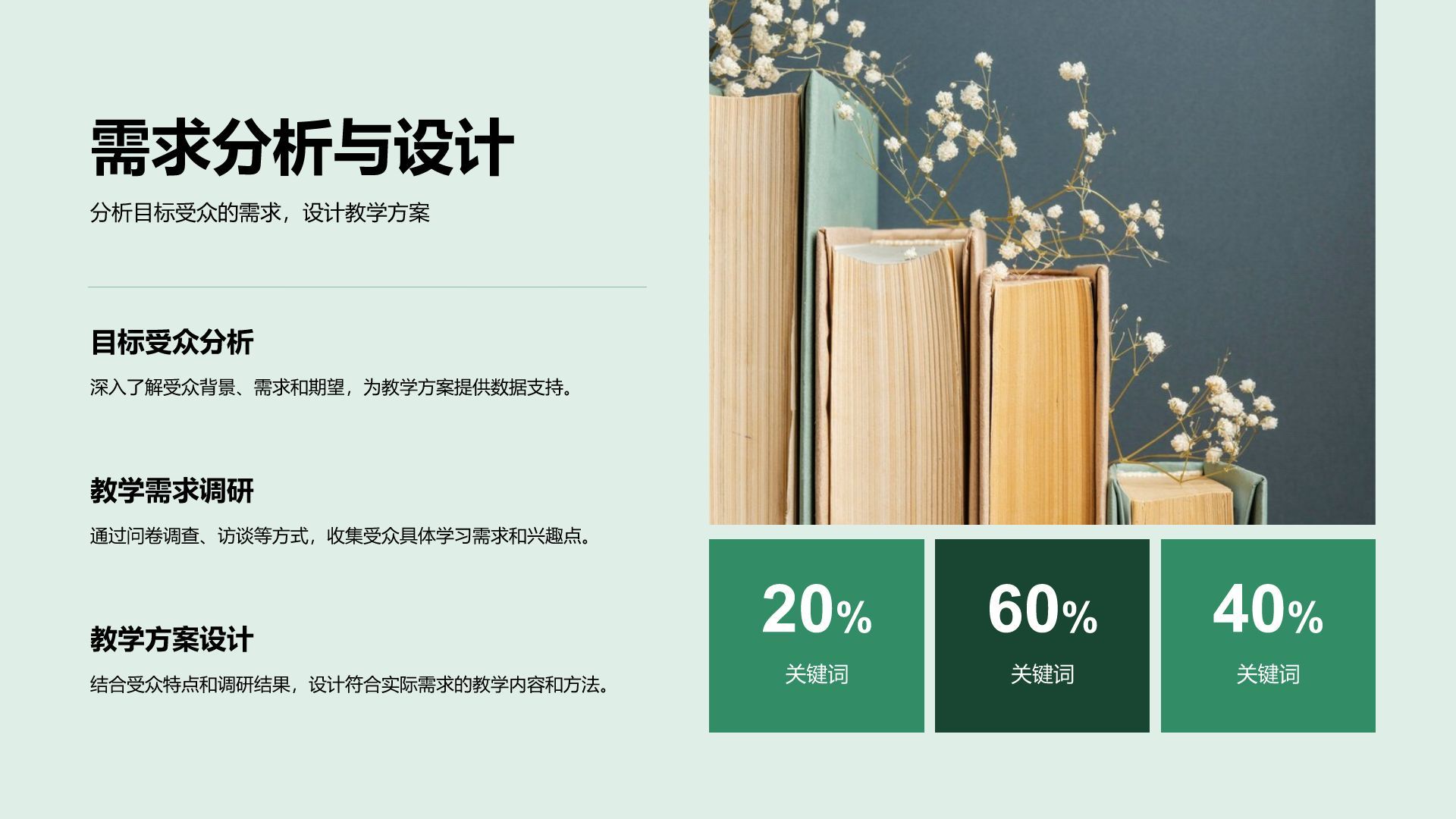 绿色小清新教育实践项目阶段汇报PPT模板