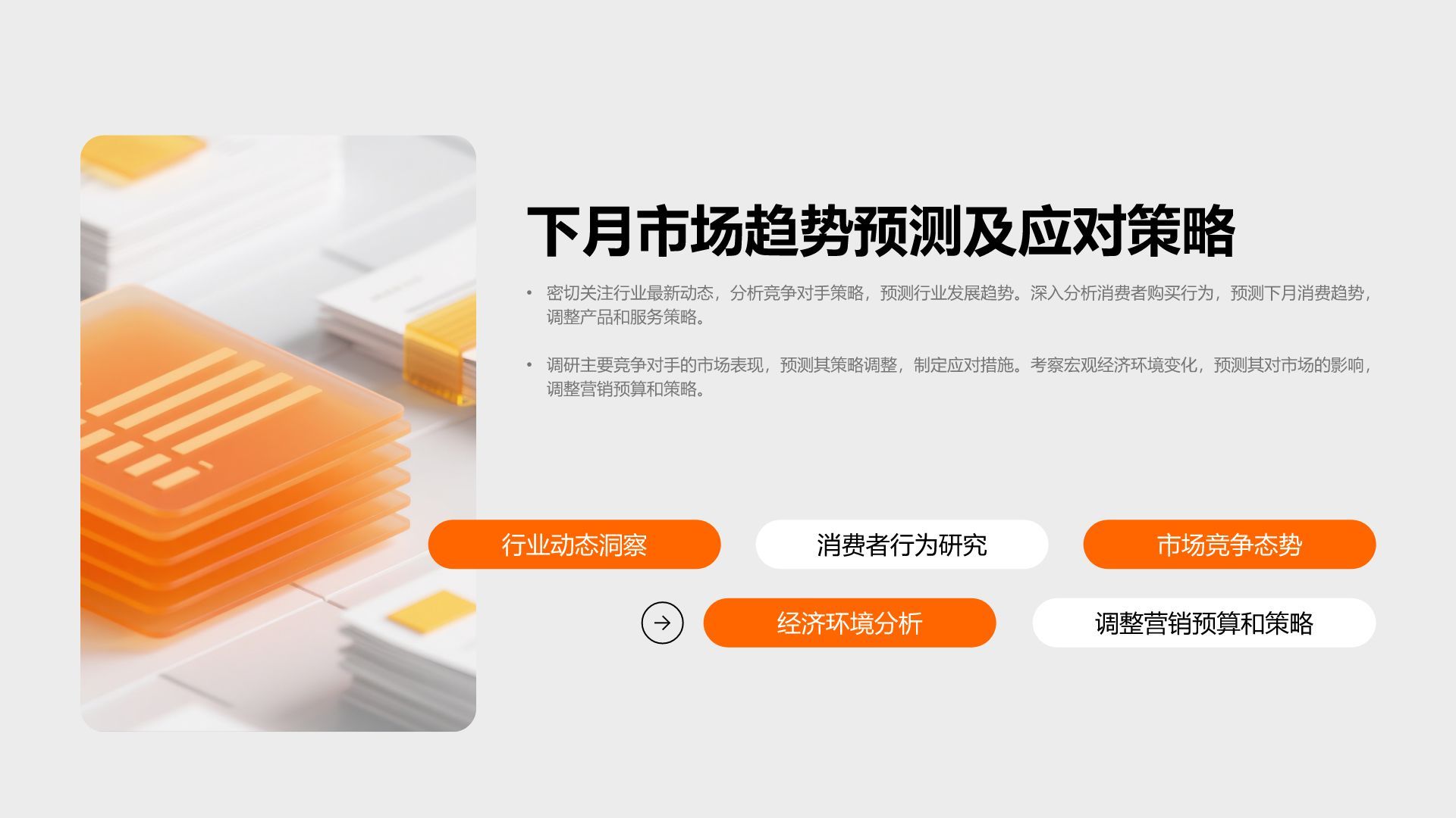 橙色商务风运营绩效工作总结与数据分析PPT模板