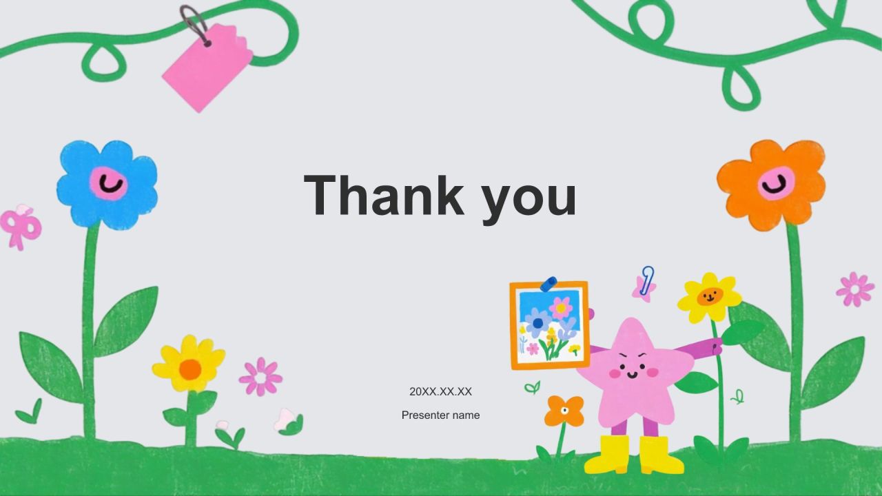 绿色卡通风幼儿园节日活动策划PPT模板