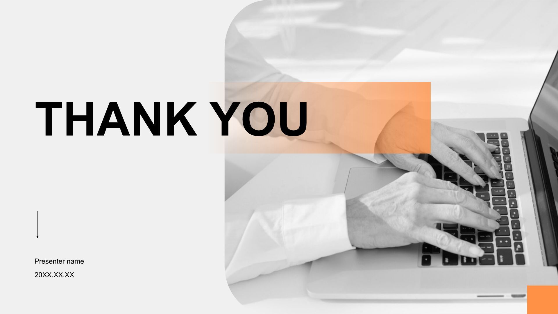 橙色商务风应届生求职简历PPT模板