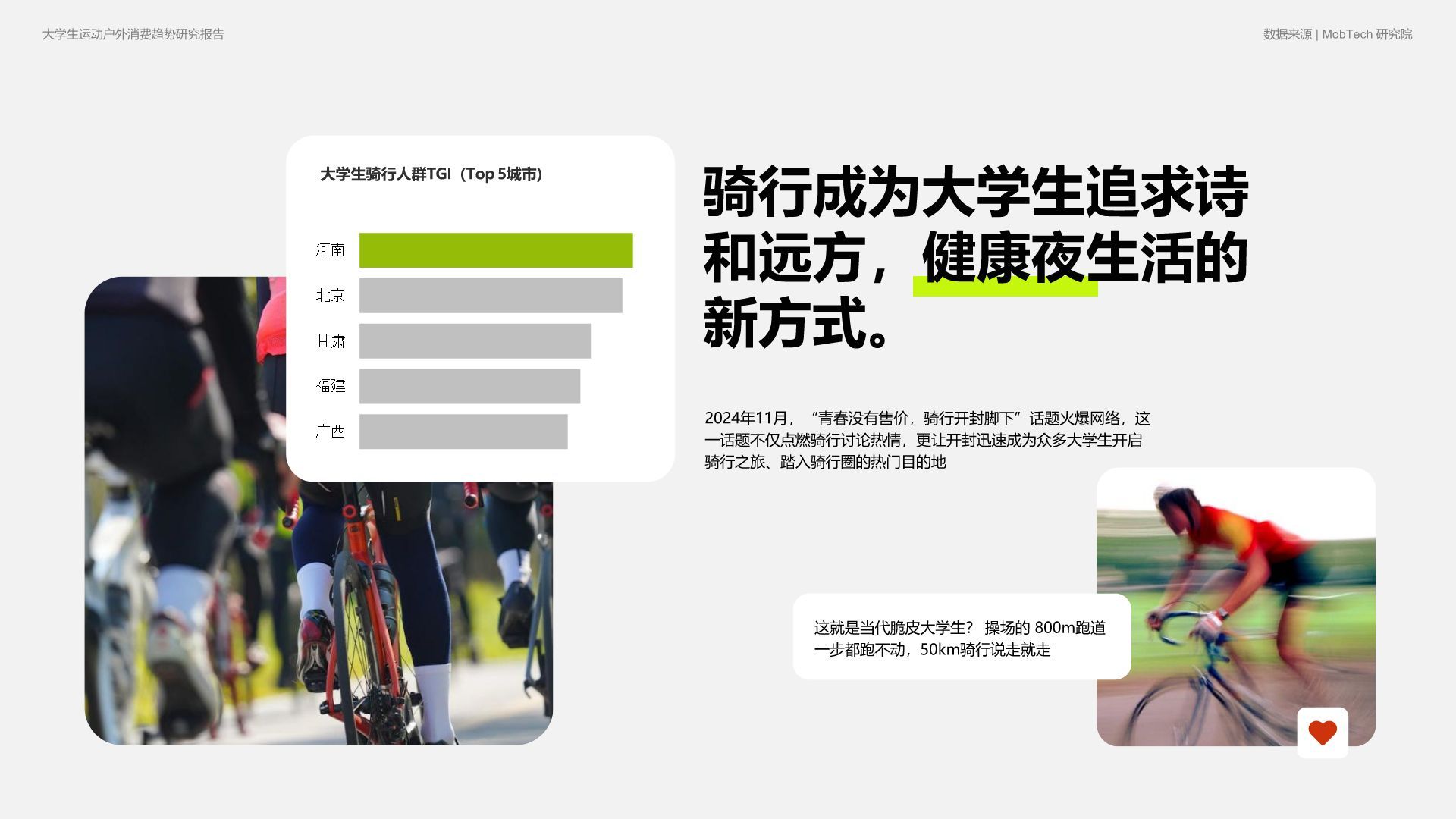 绿色商务风2025大学生运动户外消费趋势研究报告PPT模板