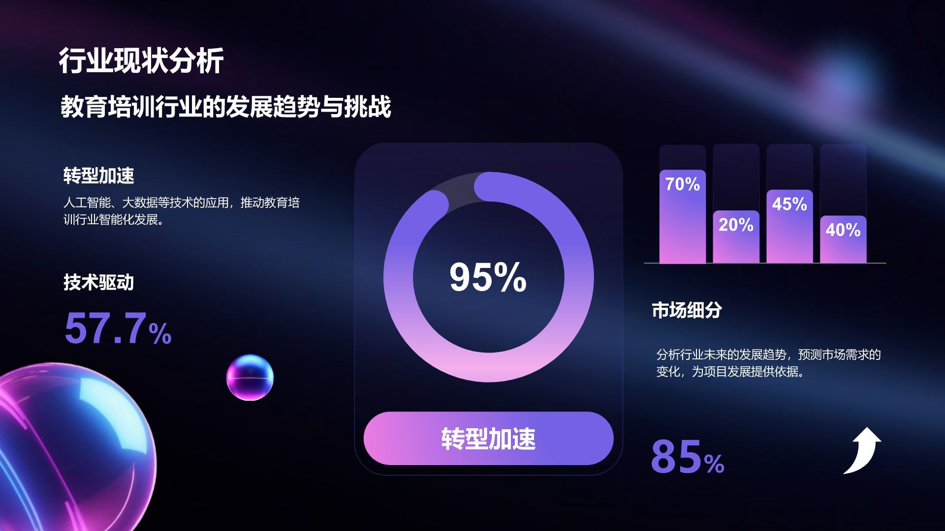 蓝色扁平风新课程发布介绍PPT模板