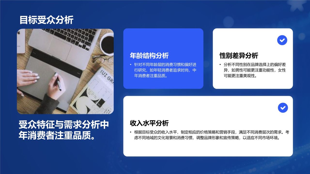 蓝色卡通风品牌形象宣传展示PPT模板