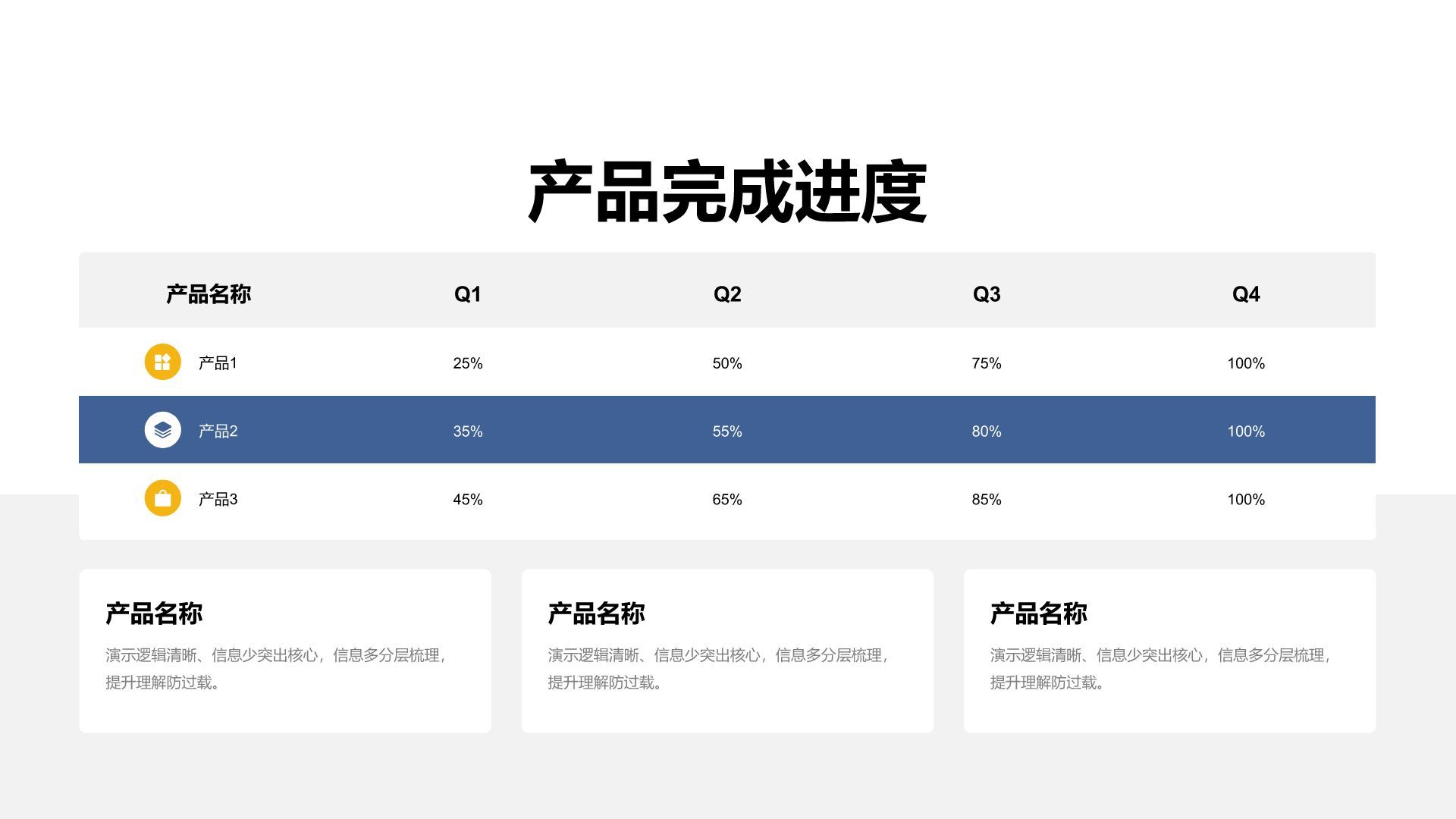 蓝色简约风数据表格合辑PPT模板