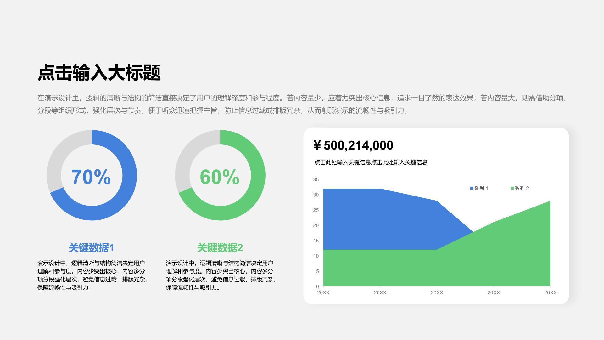 蓝色商务风通用行业总结汇报数据综合图表合辑PPT模板