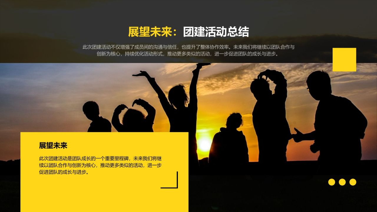 黄色摄影风团建活动策划方案PPT模板