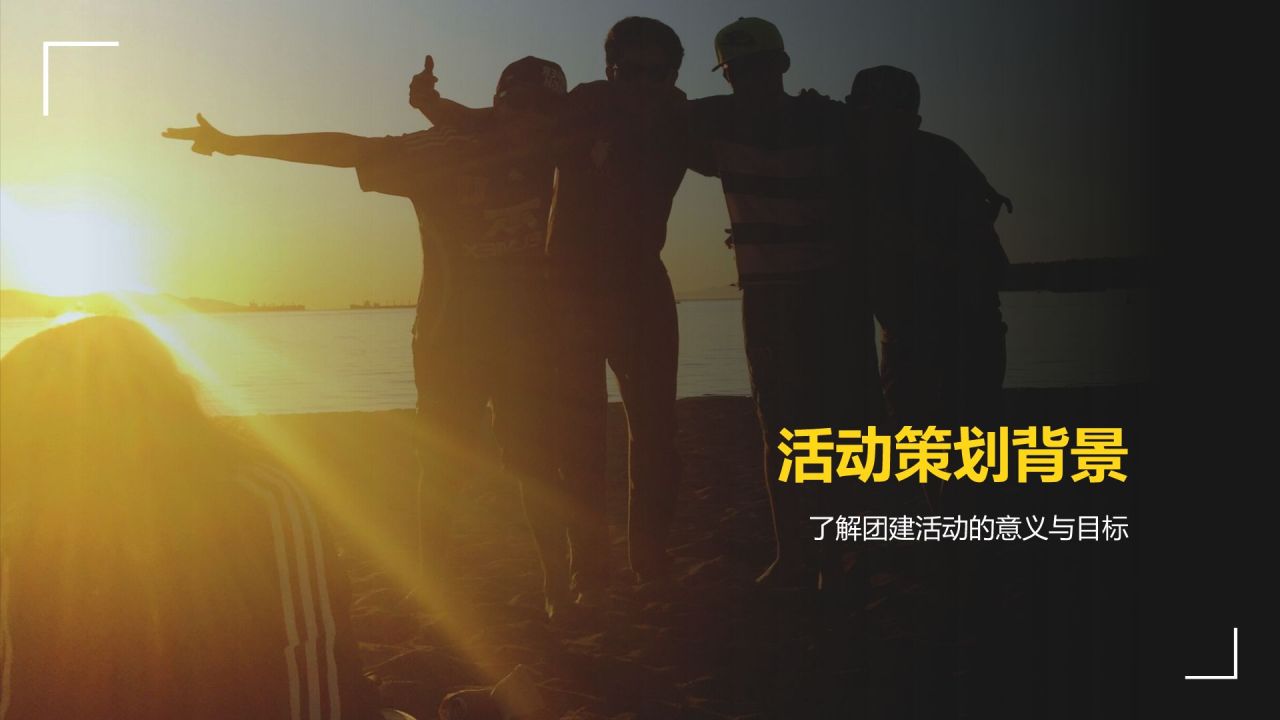 黄色摄影风团建活动策划方案PPT模板