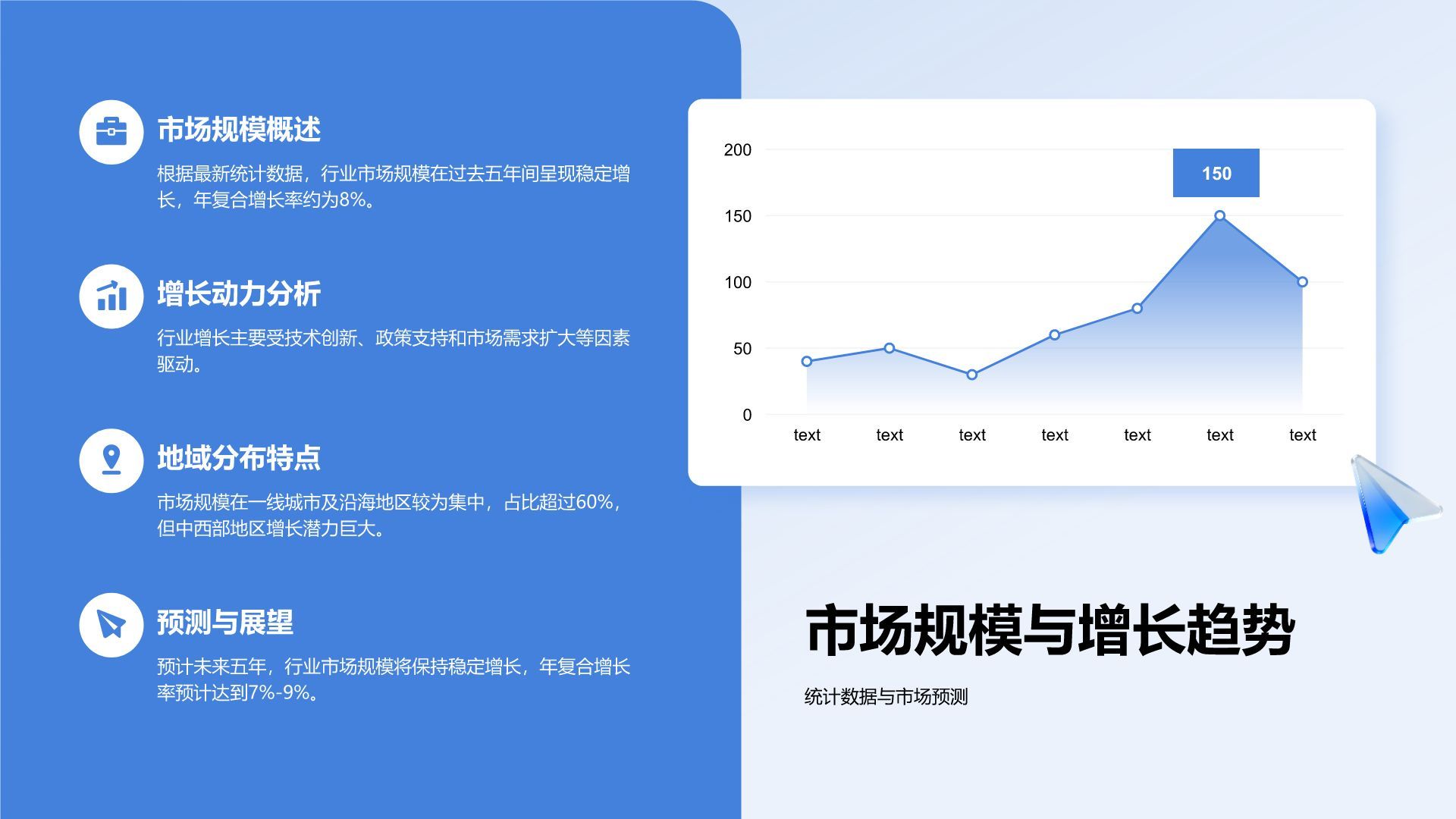蓝色科技风20XX年度重点工作总结PPT模板
