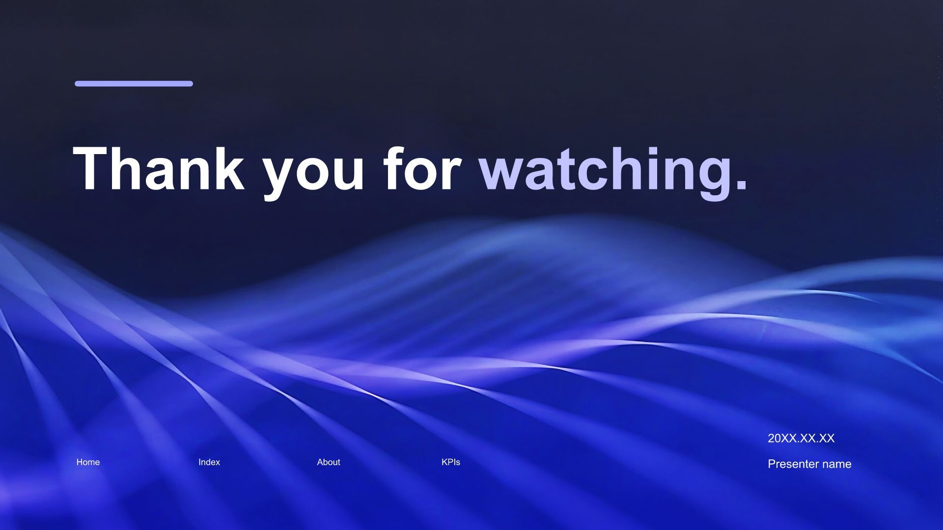 蓝色渐变风年终客户关系维护总结PPT模板