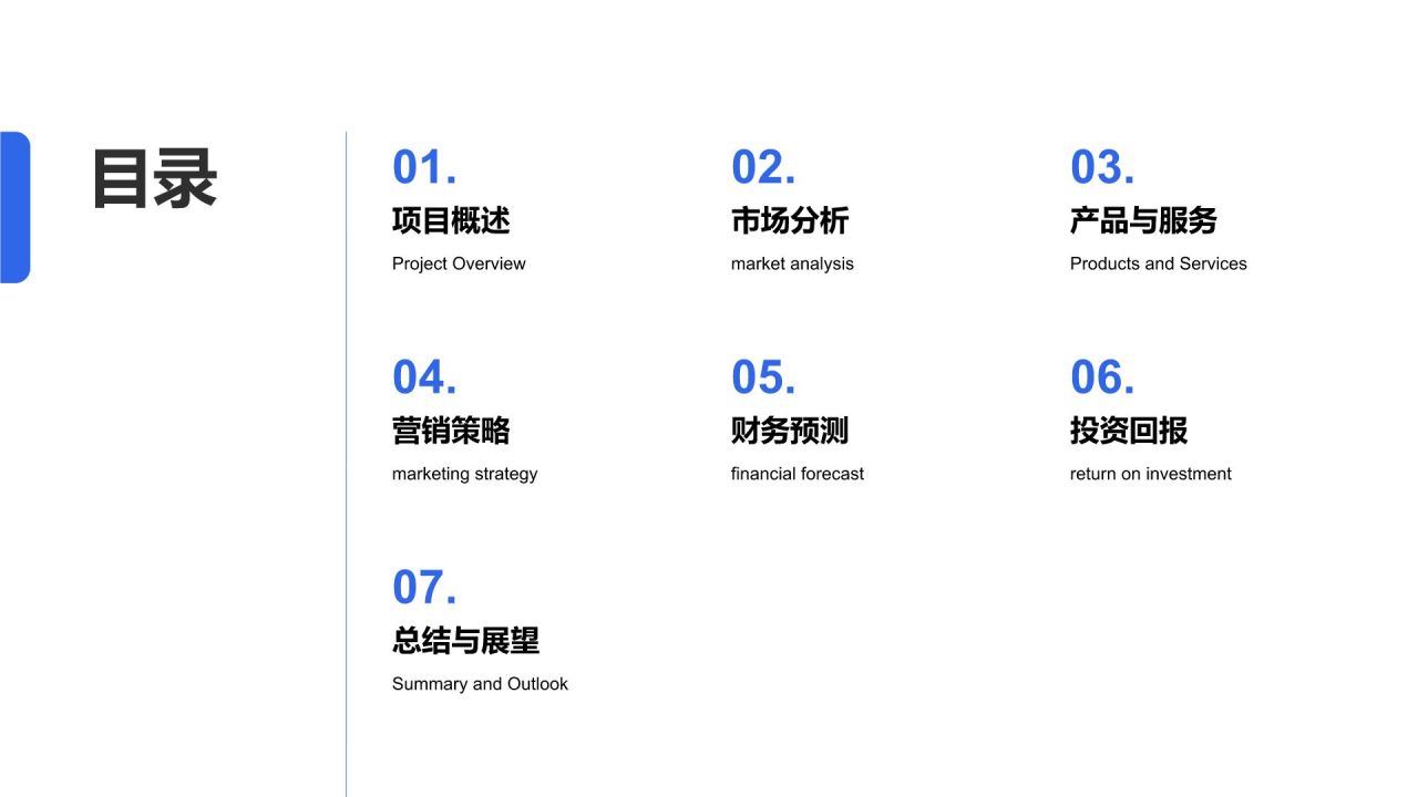 蓝色商务风创业融资路演方案PPT模板
