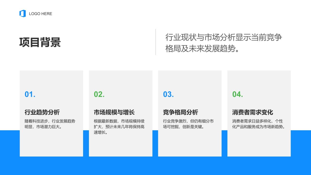 蓝色商务风投资人项目路演PPT模板