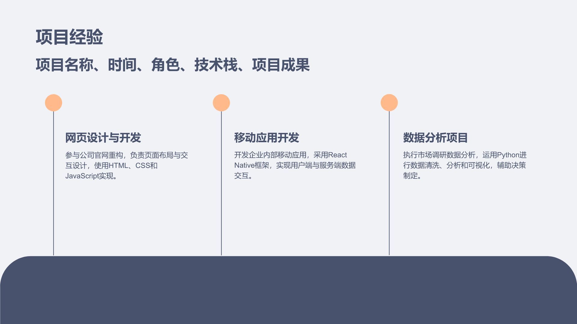 蓝色简约风秋季校园招聘求职PPT模板