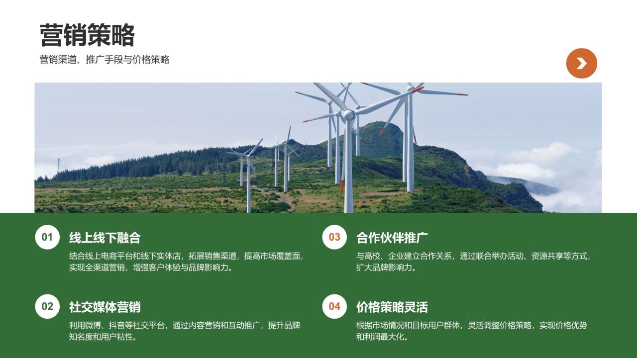 绿色简约风创新创业通用计划书PPT模板