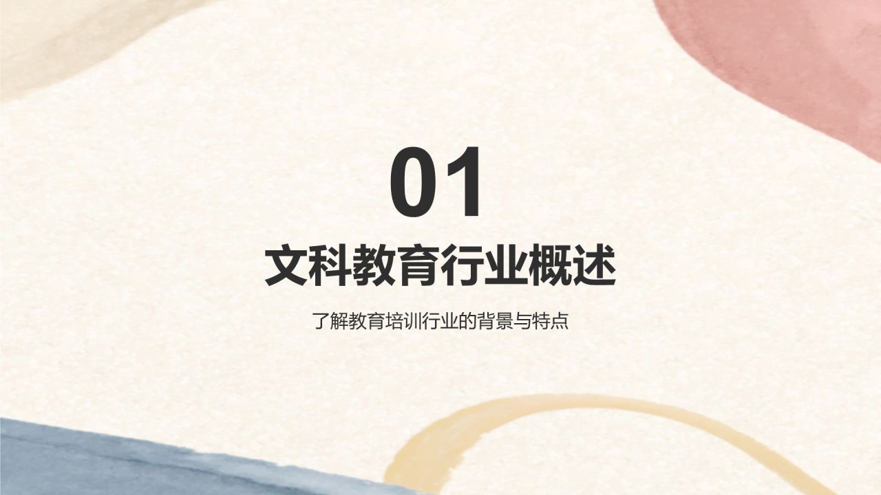 橙色水墨风文科研究小组作业汇报PPT模板