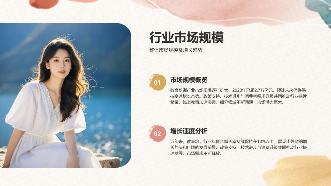 橙色水墨风文科研究小组作业汇报PPT模板