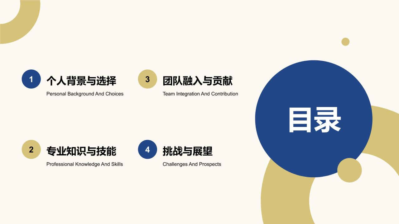 蓝色扁平风新员工入职自我介绍PPT模板