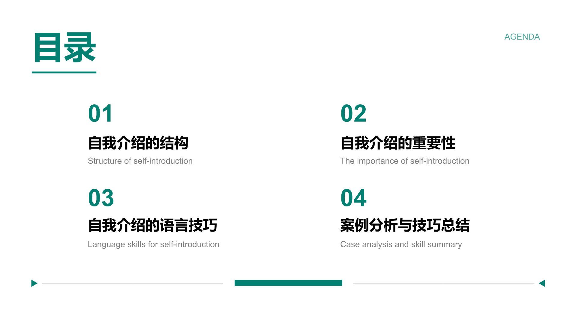 绿色简约风部门招新个人自我介绍PPT模板
