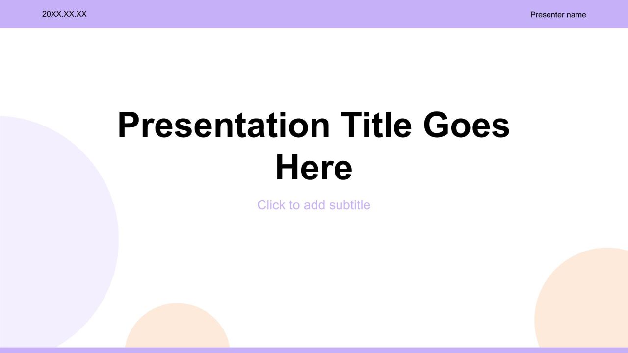 紫色简约风通用个人简历展示PPT主题