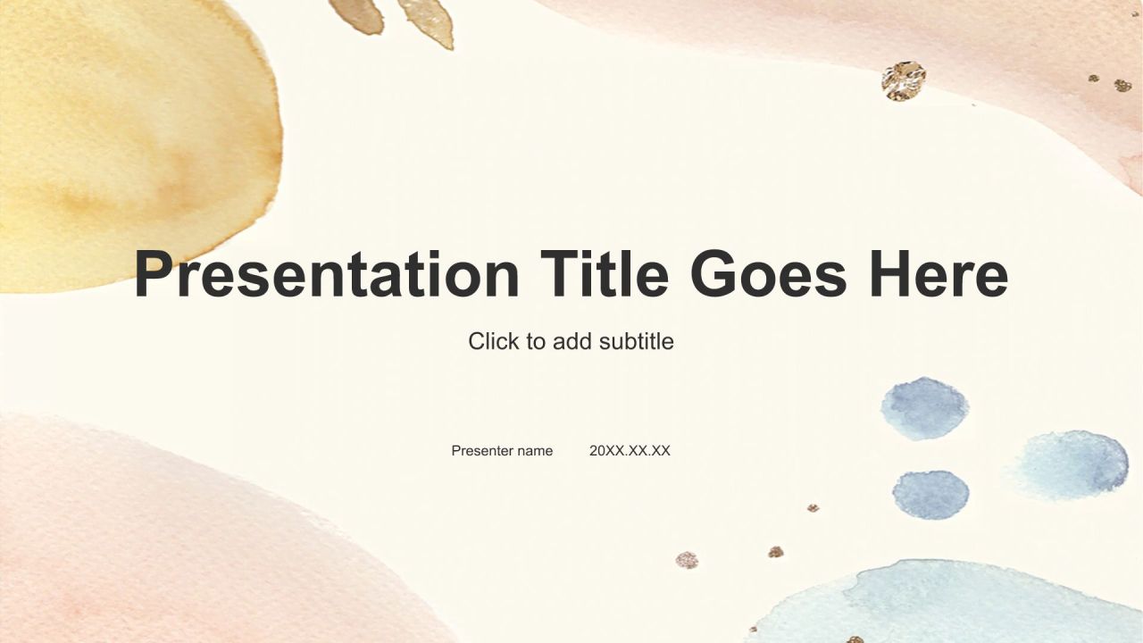 橙色水墨风文科研究小组作业汇报PPT主题