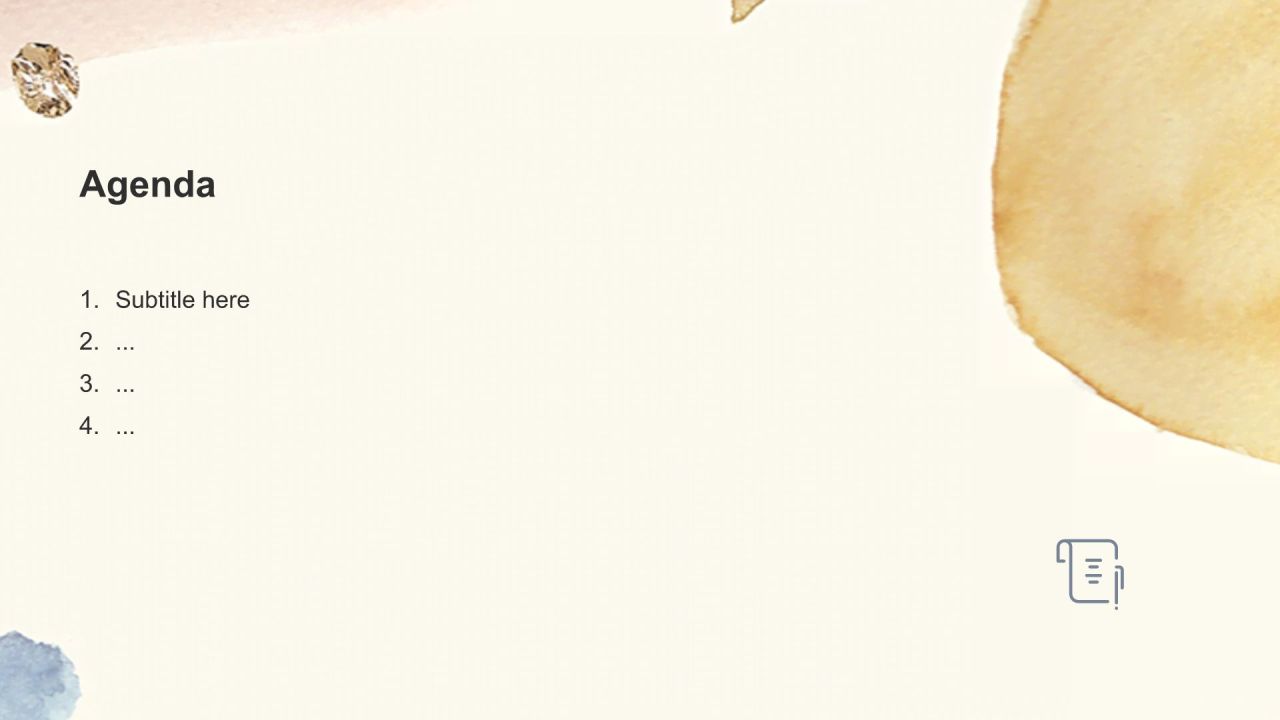 橙色水墨风文科研究小组作业汇报PPT主题