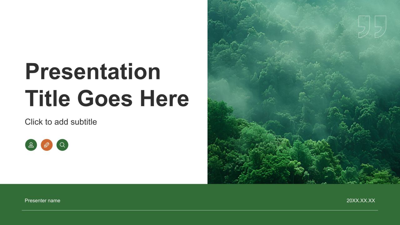 绿色简约风创新创业通用计划书PPT主题