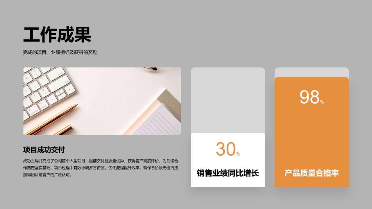 橙色商务风企业岗位竞聘自我介绍PPT模板